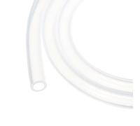 Rebower Tuyau en Silicone de 3 Mètres, DI 9,5 mm et Diamètre Extérieur de 14,3 mm, Transparent, en Plastique Industriel pour Pompage, Vidange, Irrigation, Brassage, 3/8" x 9/16"