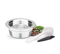 RECAFIMIL Capsule de café réutilisable Capsule de café en acier inoxydable pour un mode Mio Jolie, 1 capsule avec cuillère et pinceau