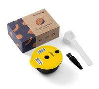 RECAFIMIL Dosettes de café Tassi-mo réutilisables 200 ml rechargeables avec couvercle en silicone jaune compatibles avec la machine Tassi*mo