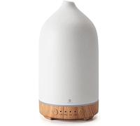 Recalma Diffuseur d'huiles Essentielles en Céramique, Diffuseur Parfum Maison, Humidificateur d'air Ultrasonique, Diffuseur Huile Essentielle Électrique avec Mode Brume Réglable et Minuterie