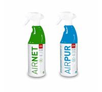 Recamania Airnet + Airpur Pulvérisateurs nettoyant et élimine les odeurs pour climatisation 750 ml