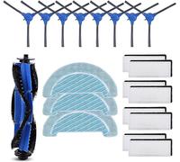 Recamania - Kit d'accessoires de rechange pour aspirateur robot Cecotec Conga 1090 1790 - 1 brosse principale, 8 filtres HEPA, 8 brosses latérales, 3 serpillières - pour Conga 1990 1099 1760 1970