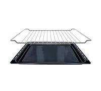 Recamania Lot de 2 grilles de cuisson et plaque de cuisson - 370 x 460 mm - Compatible avec les fours Teka - Plaque de cuisson émaillée et barbecue en métal - Remplacement pour modèles de four