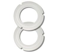 RECAMAT® - Lot de 2 joints porte-filtre de rechange pour cafetière compatible Cecotec Cafelizzia 790/890/Pro/Steel/Steel Pro/Steel DUO/Shiny Pro/Fast/Fast Pro. Pièce de rechange durable et résistante