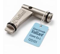 RECAMBIOS DREYMA Clé de remplissage en L avec double joint torique compatible avec Vaillant Mod VMW VMI Plus Pro CO 125151 Remplacement pour chaudières murales Remplacement précis Accès Montage sûr