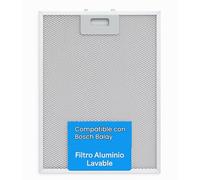 RECAMBIOS DREYMA Filtre métallique hotte 310 x 250 x 8 mm en aluminium lavable pour cils compatible avec Bosch Balay Teka Cata Fagor C.O 353110 Remplacement anti-graisse Facile montage Pièce de