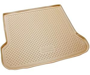 Recambo Bac de coffre en caoutchouc de qualité supérieure pour Volvo V70 III | XC70 II | 2007-2016 | Ajustement parfait avec bordure | Beige
