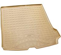 Recambo Bac de Coffre en Caoutchouc de qualité supérieure pour Volvo V90 II + V90 Cross Country | année de Construction à partir de 2016 | Ajustement Parfait avec Bordure | Beige