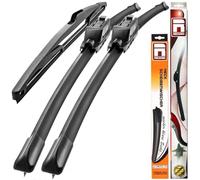 Recambo Balais d'essuie-glace avant + arrière compatibles avec Ford Focus II | années de construction 2004-2010 (lot de 3 : 650 mm / 425 mm / 350 mm)