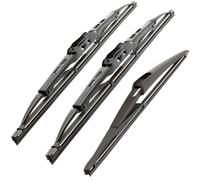 Recambo Balais d'essuie-glace avant + arrière compatibles avec Peugeot 1007 | années de construction 2005-2009 (lot de 3 pièces: 600 mm / 450 mm / 300 mm)