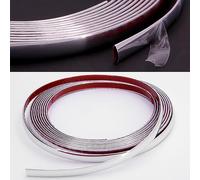 Recambo Bande décorative chromée polyvalente, flexible et autocollante - 10 mm x 5 m