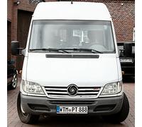 Recambo Barres de calandre en acier inoxydable chromé pour Mercedes Sprinter, W902-W905 FL - Années de construction 2002-2006.