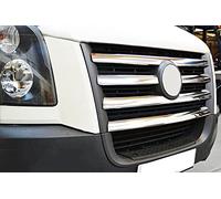 Recambo Barres de calandre en acier inoxydable chromé pour VW Crafter I Vor-Facelift - Années de construction 2006-2011.