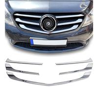 Recambo Barres de calandre en acier inoxydable V2A chromé, compatible avec Mercedes Citan, type W415, année de construction 2012-2021.