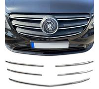 Recambo Barres de calandre en acier inoxydable V2A chromé, compatible avec Mercedes Vito W447 | Mopf à partir de 2020