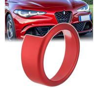 RECAMBO Bordure de l'emblème pour calandre avant rouge compatible avec Alfa Romeo Giulia à partir de 2017 - Contour ajusté - Auto-adhésif - Mise à niveau discrète - Rétro-adaptable - Pour l'extérieur