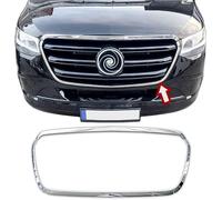 RECAMBO Cadre en acier inoxydable pour calandre avant - Moulure décorative chromée brillante pour une finition optique - Intégration du véhicule sur mesure - Convient pour Mercedes Sprinter W907 W910