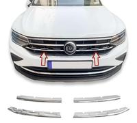 RECAMBO Cadre en acier inoxydable pour calandre avant - Moulure décorative chromée brillante pour une finition optique - Intégration du véhicule sur mesure - Convient pour VW Tiguan II + Allspace