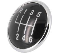 Recambo Capuchon de pommeau de levier de vitesse 6 vitesses compatible avec VW Golf IV, 1J, 1997-2006, Plug & Play, noir chromé