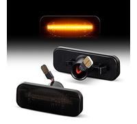 Recambo Clignotants latéraux à LED avec homologation E - Plug & Play - CanBus - Sans erreur - Pour Opel Omega B Berline + Caravan - Modèles de 1994 à 2003 - SMOKE
