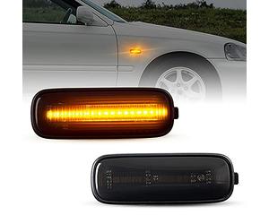 Recambo Clignotants latéraux à LED - Pour Honda HR-V GH1-GH4 - CR-V RD1-RD3 - Noir