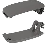 RECAMBO Couvercle de rechange pour accoudoir central compatible avec Audi A3 8P année de construction 2003-2013, couleur : gris, ajustement robuste, aspect proche de la série, mécanisme durable