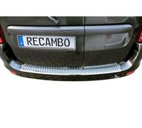 Recambo CT-LKS-1110 Protection de seuil de Chargement en Acier Inoxydable pour Dacia Logan MCV I Année de Construction 2006-2013 avec Rebord Taille L