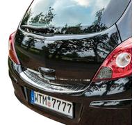 Recambo CT-LKS-1763 Protection de seuil de Chargement en Acier Inoxydable Poli pour Opel Corsa D | 2006-2014 | avec chanfrein