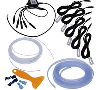 Recambo Éclairage d'ambiance 6000 mm (236) Application Bluetooth 64 couleurs pour intérieur de voiture 12 V - Lumière d'ambiance - Mise à niveau du cockpit - Faible dégagement de chaleur - Éclairage