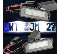 Recambo Éclairage de plaque minéralogique à LED pour VW Golf Limo 4, 5, 6, 7 + Cabriolet