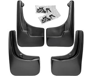 Recambo Ensemble de garde-boue avant + arrière compatible avec VW Tiguan 5N | 2007-2016 | Incassable sur mesure.