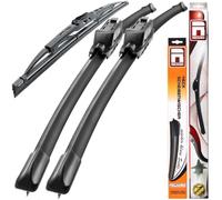 Recambo Essuie-glace avant + arrière compatible avec VOLVO V50 - Modèles de 2003 à 2012 (lot de 3 : 650 mm/500 mm/325 mm)