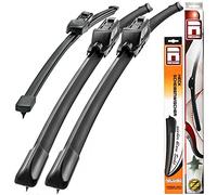 Recambo Essuie-glaces plats avant + arrière compatibles avec VW TOURAN | Type 1T3 | année de construction 2010-2015 I Essuie-glace plat pour une vision claire sans traces I Essuie-glace de voiture