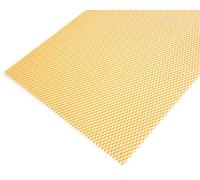 RECAMBO Grille de course alvéolée 100 x 33 cm en aluminium doré avec mailles de 6 x 12 mm pour calandre avant, pare-chocs, entrée d'air - Découpable - Légère - Résistante aux intempéries - Aspect