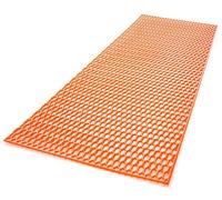 RECAMBO Grille de course en nid d'abeille 120 x 40 cm en plastique orange fluo compatible avec grille avant, pare-chocs, entrée d'air - Découpable - Légère - Résistant aux intempéries - Aspect tuning