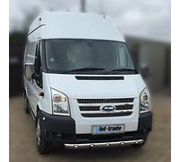 Recambo Lot de 2 barres de calandre en acier inoxydable chromé pour Ford Transit 6 | année de construction 2006-2013 | Massives
