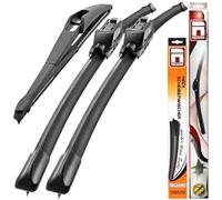 Recambo Lot de 3 balais d'essuie-glace avant et arrière compatibles avec KIA Ceed de 2006 à 2012 600 mm, 450 mm, 300 mm