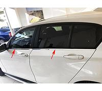 Recambo Lot de 4 barres de fenêtre en acier inoxydable chromé, Moulure pour BMW Série 1 F20 - À partir de 2011 - Polies