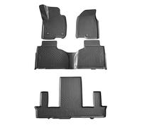 RECAMBO Lot de tapis de sol en caoutchouc 3D, pour Chevrolet Suburban | GMT1YC | année de construction à partir de 2020 - Tapis de voiture sur mesure avec bord 3D haut | Antidérapant | Faible odeur |