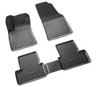 RECAMBO Lot de tapis de voiture en caoutchouc 3D, adaptés pour Renault Megane IV, année de construction à partir de 2016, avec bord 3D, antidérapants, inodores, indéformables, faciles à nettoyer