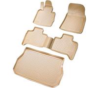 Recambo Lot de Tapis en Caoutchouc et bac de Coffre pour BMW X5 | Type E53 | années de Construction 1999-2006 Tapis de Sol et Tapis de Coffre 100% sur Mesure en TPE antidérapant de qualité