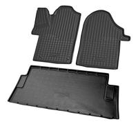 Recambo Lot de Tapis en Caoutchouc et bac de Coffre pour Mercedes Classe V Marco Polo, W447 | à partir de 2014 - Tapis de Sol et Tapis de Coffre 100% sur Mesure en TPE antidérapant de qualité