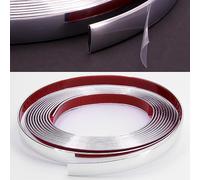 RECAMBO Moulure chromée polyvalente, flexible et autocollante, 14 mm x 5 m