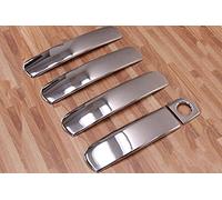 Recambo Poignées de porte chromées en acier inoxydable - Compatible avec Audi A4 B7 2004-2008 | A6 C5 1997-2005