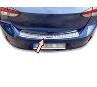 Recambo Protection de seuil de chargement en acier inoxydable chromé compatible avec Opel Corsa F à partir de 2019