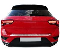Recambo Protection de seuil de Chargement en Acier Inoxydable chromé Compatible avec VW T-ROC (A11) à partir de 2017 | avec Rebord | Qualité supérieure
