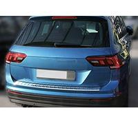 Recambo Protection de seuil de Chargement en Acier Inoxydable chromé Compatible avec VW Tiguan II et ALLSPACE - À partir de 2016 - avec Rebord - Qualité supérieure