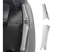 RECAMBO Protection de seuil de Chargement en Acier Inoxydable Compatible avec Dacia Jogger à partir de 2021, Mat brossé avec Texture, Style et Protection pour Le Pare-Chocs