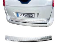 RECAMBO Protection de seuil de Chargement en Acier Inoxydable Compatible avec Peugeot 5008 I | année de Construction 2009-2017 Poli Brillant, Aspect chromé Style et Protection pour Les Pare-Chocs