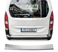 RECAMBO Protection de seuil de Chargement en Acier Inoxydable Mat brossé avec Texture - Compatible avec Toyota Proace City - Année de Construction à partir de 2020 - Style et Protection pour Les